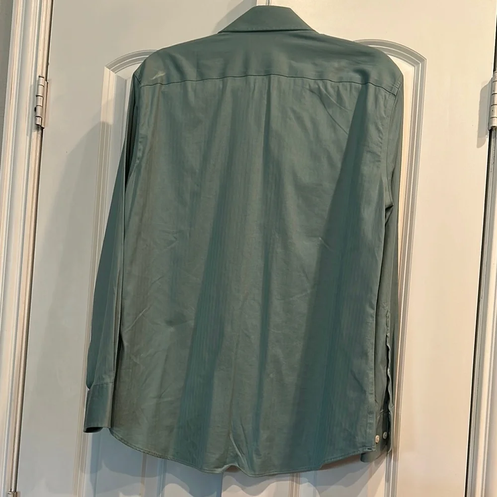 Bonobos Green Dress Shirt Crisp Formal Attire EUC - Picture 4 of 5